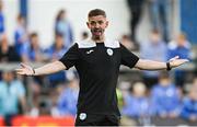 15 August 2025; Finn Harps manager Kevin McHugh during the Sports Direct Men’s FAI Cup third round match between Finn Harps and Bray Wanderers at Finn Park in Ballybofey, Donegal. Photo by Ramsey Cardy/Sportsfile