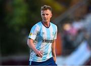 15 August 2025; Timmy Molloy of Salthill Devon during the Sports Direct Men’s FAI Cup third round match between Salthill Devon and Galway United at Eamonn Deacy Park in Galway. Photo by Piaras Ó Mídheach/Sportsfile
