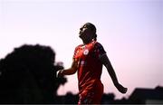 15 August 2025; Leah Doyle of Shelbourne during the Sports Direct Women's FAI Cup quarter-final match between Shelbourne and Shamrock Rovers at Tolka Park in Dublin. Photo by Ben McShane/Sportsfile