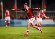 15 August 2025; Owen Elding of Sligo Rovers celebrates at the final whistle of the Sports Direct Men’s FAI Cup third round match between Bohemians and Sligo Rovers at Dalymount Park in Dublin. Photo by Stephen McCarthy/Sportsfile
