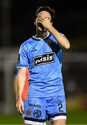 15 August 2025; Liam Smith of Bohemians after his side's defeat in the Sports Direct Men’s FAI Cup third round match between Bohemians and Sligo Rovers at Dalymount Park in Dublin. Photo by Seb Daly/Sportsfile