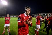 15 August 2025; Owen Elding of Sligo Rovers celebrates after the Sports Direct Men’s FAI Cup third round match between Bohemians and Sligo Rovers at Dalymount Park in Dublin. Photo by Stephen McCarthy/Sportsfile