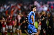 15 August 2025; Connor Parsons of Bohemians after his side's defeat in the Sports Direct Men’s FAI Cup third round match between Bohemians and Sligo Rovers at Dalymount Park in Dublin. Photo by Seb Daly/Sportsfile