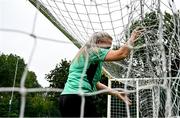 16 August 2025; FAI referee instructor Paula Brady during an FAI / DCC Female Referee Programme course at Irishtown Stadium in Dublin. Photo by Tyler Miller/Sportsfile