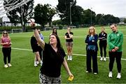 16 August 2025; Participants during an FAI / DCC Female Referee Programme course at Irishtown Stadium in Dublin. Photo by Tyler Miller/Sportsfile