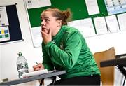 16 August 2025; Participants during an FAI / DCC Female Referee Programme course at Irishtown Stadium in Dublin. Photo by Tyler Miller/Sportsfile