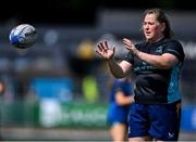 16 August 2025; Katie Layde of Leinster warms up before the Vodafone Women’s Interprovincial Championship Round 2 match between Leinster and Munster at Energia Park in Dublin. Photo by Shauna Clinton/Sportsfile
