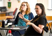 16 August 2025; Participants during an FAI / DCC Female Referee Programme course at Irishtown Stadium in Dublin. Photo by Tyler Miller/Sportsfile