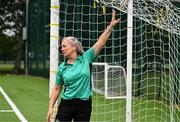 16 August 2025; FAI referee instructor Paula Brady during an FAI / DCC Female Referee Programme course at Irishtown Stadium in Dublin. Photo by Tyler Miller/Sportsfile