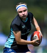 16 August 2025; Jane Neill of Leinster warms up before the Vodafone Women’s Interprovincial Championship Round 2 match between Leinster and Munster at Energia Park in Dublin. Photo by Shauna Clinton/Sportsfile