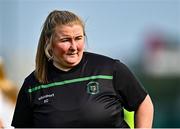 16 August 2025; Peamount United manager Emma Donohoe before the Sports Direct Women's FAI Cup quarter-final match between Peamount United and Athlone Town at Greenogue Park in Newcastle, Dublin. Photo by Tyler Miller/Sportsfile