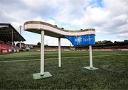 16 August 2025; A general view of the RTÉ pitchside studio before the Sports Direct Men’s FAI Cup third round match between Derry City and Drogheda United at The Ryan McBride Brandywell Stadium in Derry. Photo by Stephen McCarthy/Sportsfile