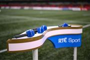 16 August 2025; A general view of the RTÉ pitchside studio before the Sports Direct Men’s FAI Cup third round match between Derry City and Drogheda United at The Ryan McBride Brandywell Stadium in Derry. Photo by Stephen McCarthy/Sportsfile