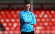 16 August 2025; Drogheda United manager Kevin Doherty before the Sports Direct Men’s FAI Cup third round match between Derry City and Drogheda United at The Ryan McBride Brandywell Stadium in Derry. Photo by Stephen McCarthy/Sportsfile