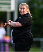 16 August 2025; Peamount United manager Emma Donohoe during the Sports Direct Women's FAI Cup quarter-final match between Peamount United and Athlone Town at Greenogue Park in Newcastle, Dublin. Photo by Tyler Miller/Sportsfile