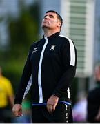 16 August 2025; Athlone Town manager Colin Fortune during the Sports Direct Women's FAI Cup quarter-final match between Peamount United and Athlone Town at Greenogue Park in Newcastle, Dublin. Photo by Tyler Miller/Sportsfile