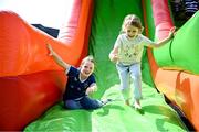 16 August 2025; Family fun day fan zone activities before the Vodafone Women’s Interprovincial Championship Round 2 match between Leinster and Munster at Energia Park in Dublin. Photo by Shauna Clinton/Sportsfile