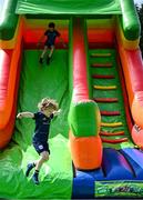 16 August 2025; Family fun day fan zone activities before the Vodafone Women’s Interprovincial Championship Round 2 match between Leinster and Munster at Energia Park in Dublin. Photo by Shauna Clinton/Sportsfile