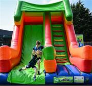16 August 2025; Family fun day fan zone activities before the Vodafone Women’s Interprovincial Championship Round 2 match between Leinster and Munster at Energia Park in Dublin. Photo by Shauna Clinton/Sportsfile