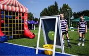 16 August 2025; Family fun day fan zone activities before the Vodafone Women’s Interprovincial Championship Round 2 match between Leinster and Munster at Energia Park in Dublin. Photo by Shauna Clinton/Sportsfile