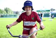 16 August 2025; Family fun day fan zone activities before the Vodafone Women’s Interprovincial Championship Round 2 match between Leinster and Munster at Energia Park in Dublin. Photo by Shauna Clinton/Sportsfile