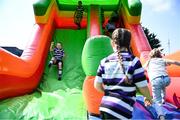16 August 2025; Family fun day fan zone activities before the Vodafone Women’s Interprovincial Championship Round 2 match between Leinster and Munster at Energia Park in Dublin. Photo by Shauna Clinton/Sportsfile