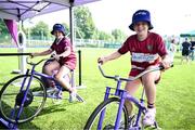 16 August 2025; Family fun day fan zone activities before the Vodafone Women’s Interprovincial Championship Round 2 match between Leinster and Munster at Energia Park in Dublin. Photo by Shauna Clinton/Sportsfile