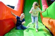 16 August 2025; Family fun day fan zone activities before the Vodafone Women’s Interprovincial Championship Round 2 match between Leinster and Munster at Energia Park in Dublin. Photo by Shauna Clinton/Sportsfile