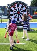 16 August 2025; Family fun day fan zone activities before the Vodafone Women’s Interprovincial Championship Round 2 match between Leinster and Munster at Energia Park in Dublin. Photo by Shauna Clinton/Sportsfile