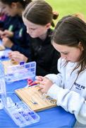 16 August 2025; Family fun day fan zone activities before the Vodafone Women’s Interprovincial Championship Round 2 match between Leinster and Munster at Energia Park in Dublin. Photo by Shauna Clinton/Sportsfile