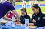 16 August 2025; Family fun day fan zone activities before the Vodafone Women’s Interprovincial Championship Round 2 match between Leinster and Munster at Energia Park in Dublin. Photo by Shauna Clinton/Sportsfile