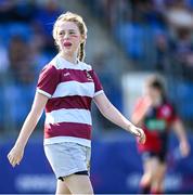 16 August 2025; Action from the Bank of Ireland Half-Time Minis match between Tullow and Coolmine/ Westmanstown during the Vodafone Women’s Interprovincial Championship Round 2 match between Leinster and Munster at Energia Park in Dublin. Photo by Shauna Clinton/Sportsfile