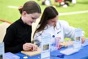 16 August 2025; Family fun day fan zone activities before the Vodafone Women’s Interprovincial Championship Round 2 match between Leinster and Munster at Energia Park in Dublin. Photo by Shauna Clinton/Sportsfile