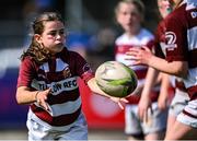 16 August 2025; Action from the Bank of Ireland Half-Time Minis match between Tullow and Coolmine/ Westmanstown during the Vodafone Women’s Interprovincial Championship Round 2 match between Leinster and Munster at Energia Park in Dublin. Photo by Shauna Clinton/Sportsfile