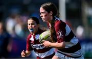 16 August 2025; Action from the Bank of Ireland Half-Time Minis match between Tullow and Coolmine/ Westmanstown during the Vodafone Women’s Interprovincial Championship Round 2 match between Leinster and Munster at Energia Park in Dublin. Photo by Shauna Clinton/Sportsfile