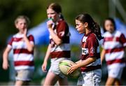 16 August 2025; Action from the Bank of Ireland Half-Time Minis match between Tullow and Coolmine/ Westmanstown during the Vodafone Women’s Interprovincial Championship Round 2 match between Leinster and Munster at Energia Park in Dublin. Photo by Shauna Clinton/Sportsfile