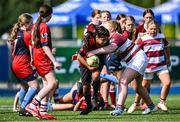 16 August 2025; Action from the Bank of Ireland Half-Time Minis match between Tullow and Coolmine/ Westmanstown during the Vodafone Women’s Interprovincial Championship Round 2 match between Leinster and Munster at Energia Park in Dublin. Photo by Shauna Clinton/Sportsfile