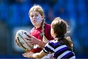 16 August 2025; Action from the Bank of Ireland Half-Time Minis match between Terenure and Portarlington during the Vodafone Women’s Interprovincial Championship Round 2 match between Leinster and Munster at Energia Park in Dublin. Photo by Shauna Clinton/Sportsfile