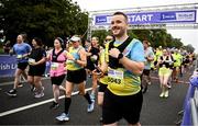 16 August 2025; Eric Shortall, from Coolmine, Dublin, during the Irish Life Dublin Race Series Frank Duffy 10 Mile in Phoenix Park, Dublin. Photo by Seb Daly/Sportsfile