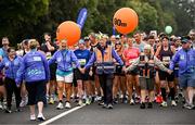 16 August 2025; Course stewards during the Irish Life Dublin Race Series Frank Duffy 10 Mile in Phoenix Park, Dublin. Photo by Seb Daly/Sportsfile