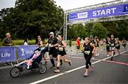 16 August 2025; Runners during the Irish Life Dublin Race Series Frank Duffy 10 Mile in Phoenix Park, Dublin. Photo by Seb Daly/Sportsfile