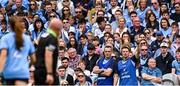 3 August 2025; Dublin joint managers Paul Casey, left, and Derek Murray during the TG4 All-Ireland Ladies Football Senior Championship final match between Dublin and Meath at Croke Park in Dublin. Photo by Piaras Ó Mídheach/Sportsfile
