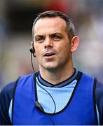 3 August 2025; Dublin joint manager Paul Casey during the TG4 All-Ireland Ladies Football Senior Championship final match between Dublin and Meath at Croke Park in Dublin. Photo by Piaras Ó Mídheach/Sportsfile