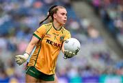 3 August 2025; Meath goalkeeper Robyn Murray during the TG4 All-Ireland Ladies Football Senior Championship final match between Dublin and Meath at Croke Park in Dublin. Photo by Piaras Ó Mídheach/Sportsfile