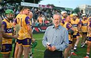 18 August 2025; Munster MEP Seán Kelly before the Hurling for Cancer Research 2025 charity match between Jim Bolger's Stars and Davy Russell's Best at Netwatch Cullen Park in Carlow. Photo by Piaras Ó Mídheach/Sportsfile