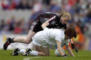 3 October 2004; Clodagh Flanagan, Kildare, in action against Stephanie O'Reilly, Sligo. Ladies Junior Football All-Ireland Final, Sligo v Kildare, Croke Park, Dublin. Picture credit; Brian Lawless / SPORTSFILE