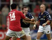 3 October 2004; John Kelly, Munster, in action against Aise Havilli, Llanelli Scarlets. Celtic League 2004-2005, Munster v Llanelli Scarlets, Thomond Park, Limerick. Picture credit; Brendan Moran / SPORTSFILE