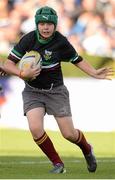 19 October 2013; Action featuring Terenure College RFC and De La Salle Palmerstown FC during the Half-Time Mini Games. Heineken Cup 2013/14, Pool 1, Round 2, Leinster v Castres, RDS, Ballsbridge, Dublin. Picture credit: Stephen McCarthy / SPORTSFILE