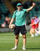 31 August 2025; Ireland head coach Scott Bemand before the Women's Rugby World Cup 2025 Pool C match between Ireland and Spain at Franklin's Gardens in Northampton, England. Photo by Harry Murphy/Sportsfile