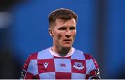 31 August 2025; Conor Kane of Drogheda United during the SSE Airtricity Men's Premier Division match between Shamrock Rovers and Drogheda United at Tallaght Stadium in Dublin. Photo by Stephen McCarthy/Sportsfile